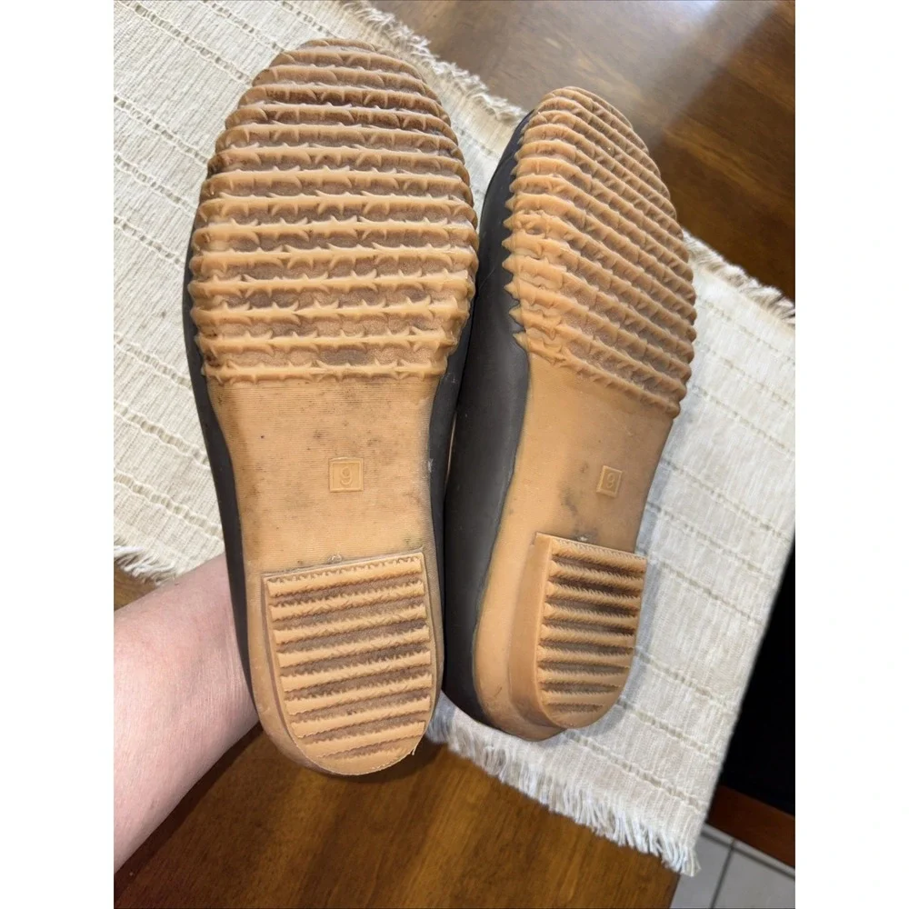 JBU‎ Slip-On Duck Shoe SIZE 9M Two-Tone Brown Rubber Sole